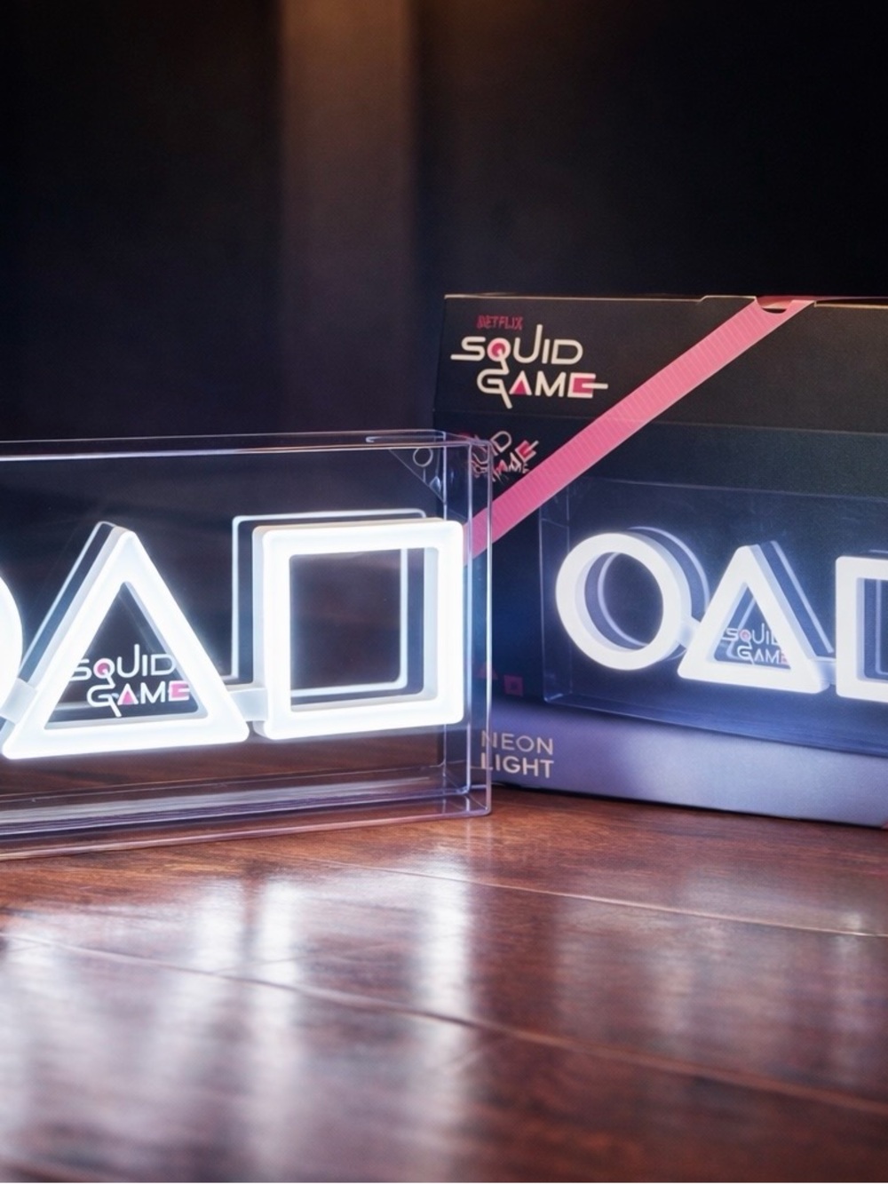 Netflix Squid Game Neon Shapes Light - White LED